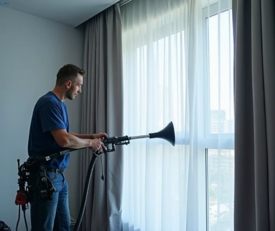 Professional curtain stain removal process equipment Matty Curtain Cleaning gymea-nsw